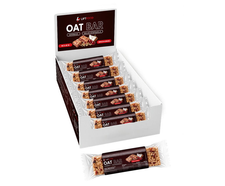 LIFTFOOD Oat Bar Kirsch-Kokos, Display mit 14 Riegeln à 65 g