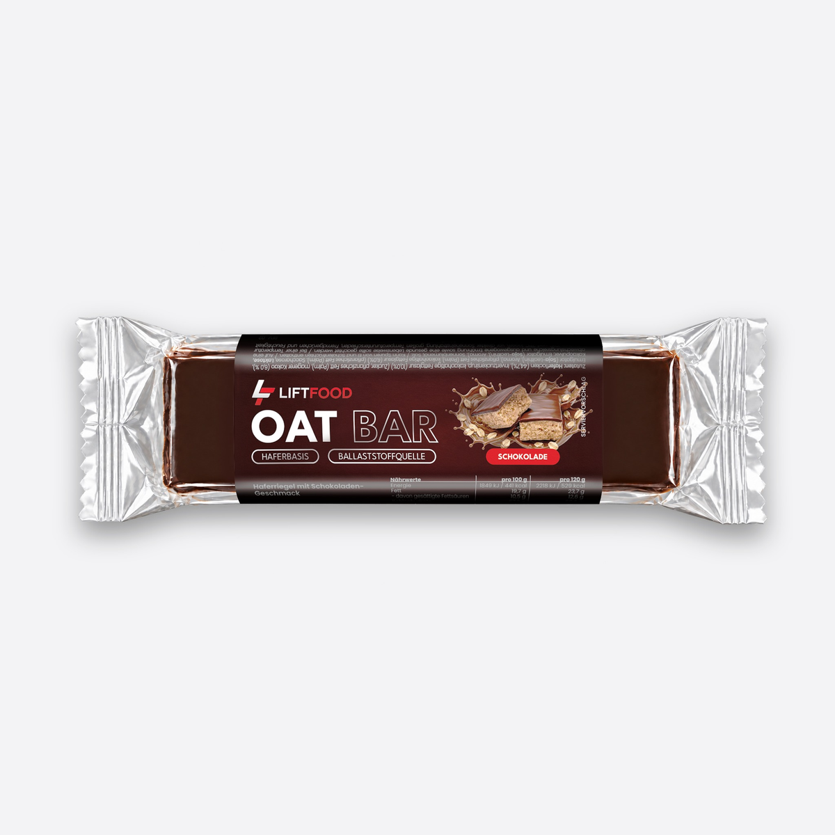 LIFTFOOD Oat Bar Schokolade, Einzelriegel 120 g