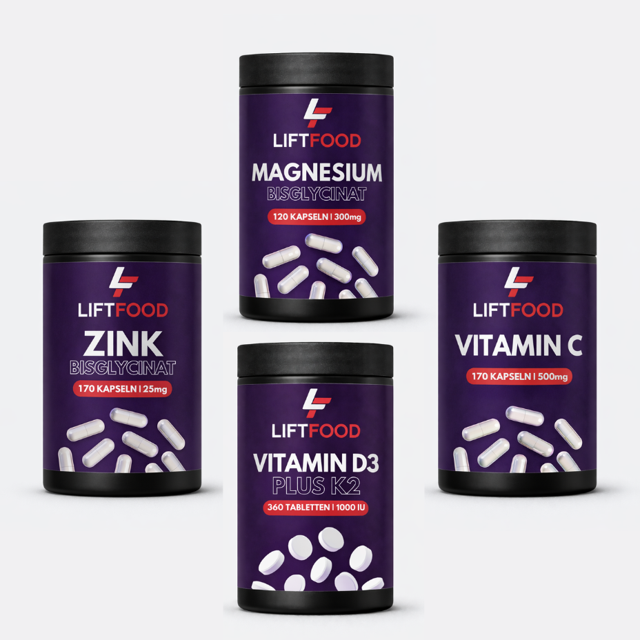 LIFTFOOD Health Pack mit Magnesium, Vitamin D3/K2, Zink und Vitamin C