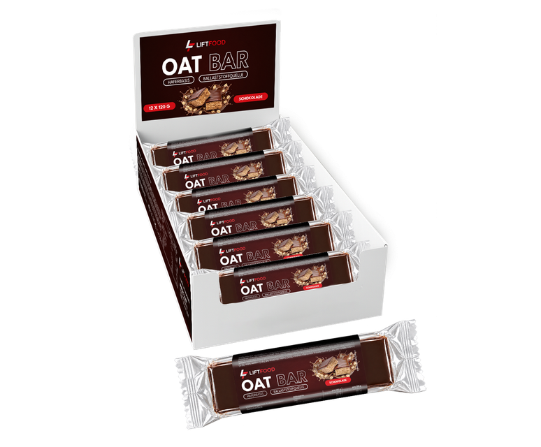 LIFTFOOD Oat Bar Schokolade, Display mit 12 Riegeln à 120 g